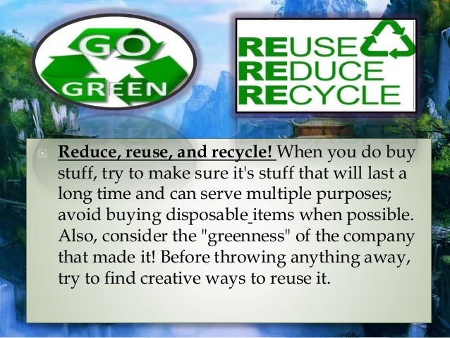 Ideas to go green at home Ideas to go green at home